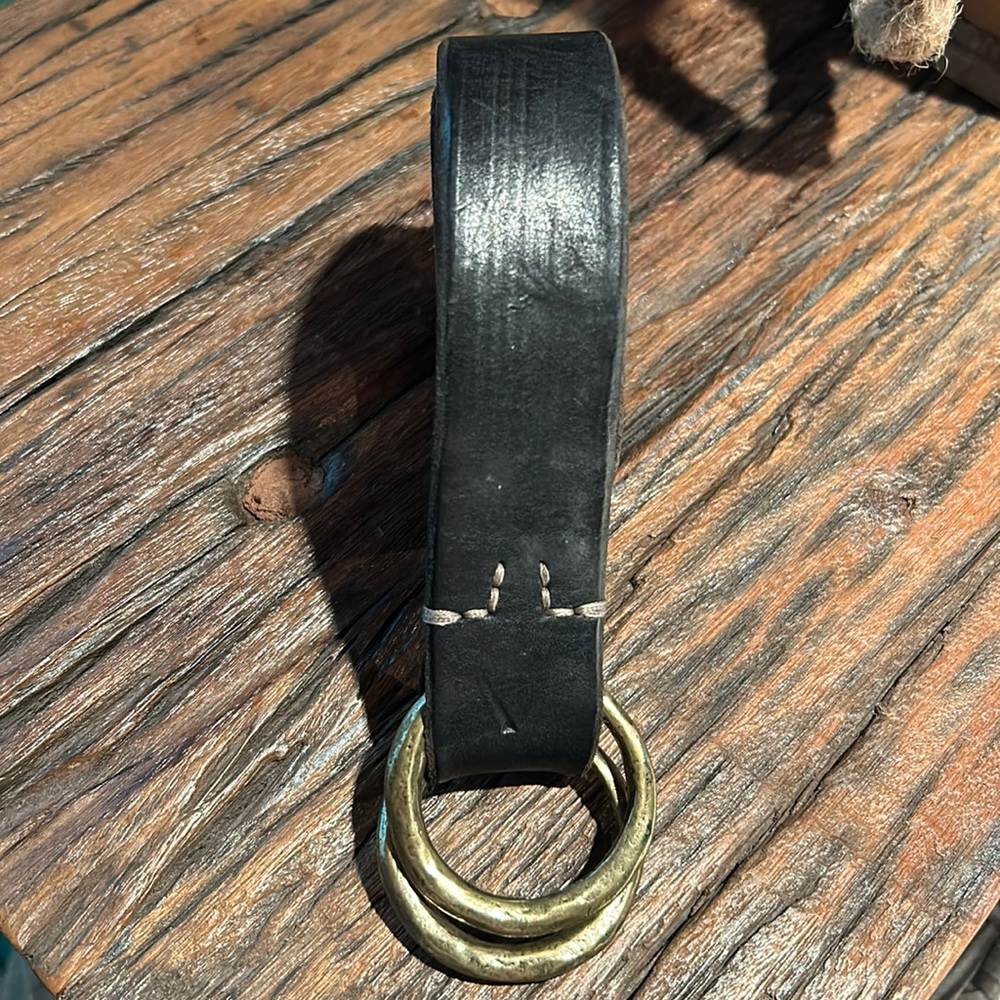 Men’s Genuine Black Leather Belt